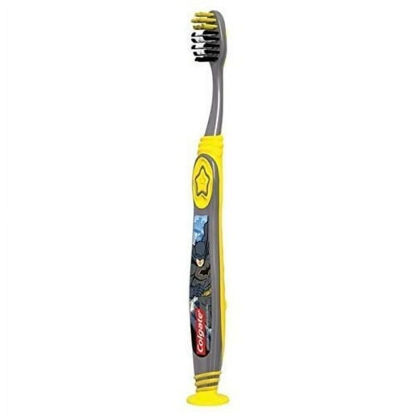 Colgate Gray & Yellow Batman Extra Soft Toothbrush (6+ Years), 1 Piece