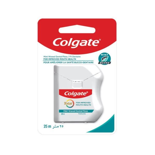 Colgate Total Waxed Mint Dental Floss, 25M