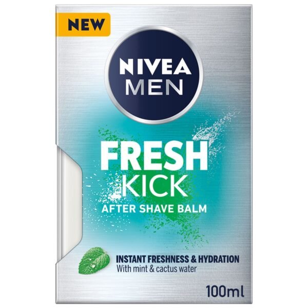 NIVEA Men Fresh Kick Aftershave Lotion with Mint & Cactus Water, 100ml