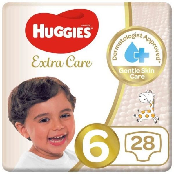 Huggies Extra Care Diaper Size 6 From 15+kg, 28 Pieces