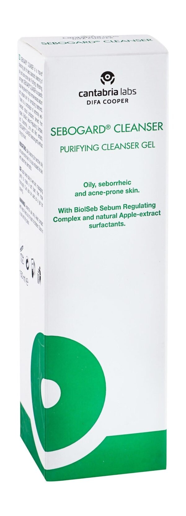 Cantabria Sebogard Purifying Facial Cleanser Gel with Apple Extract for Oily, Seborrheic & Acne-Prone Skin, 150g
