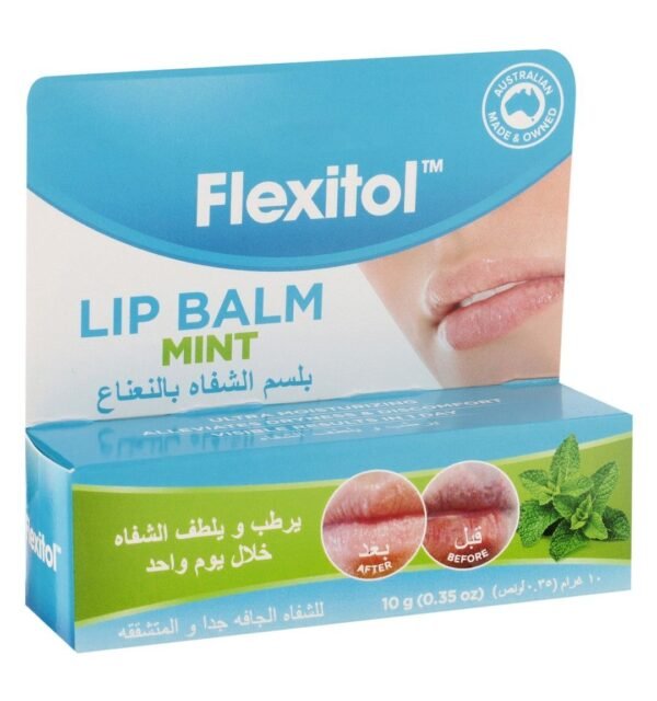 Flexitol Ultra Moisturizing & Soothing Lip Balm Mint Flavor for Dry & Chapped Lips, 1 Piece