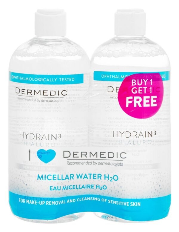 Dermedic Hydrain3 Hialuro Micellar Water, 2x500ml