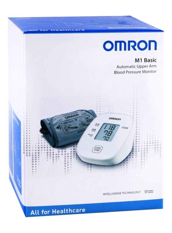 Omron M1 Basic Automatic Upper Arm Blood Pressure Monitor, 1 Pack