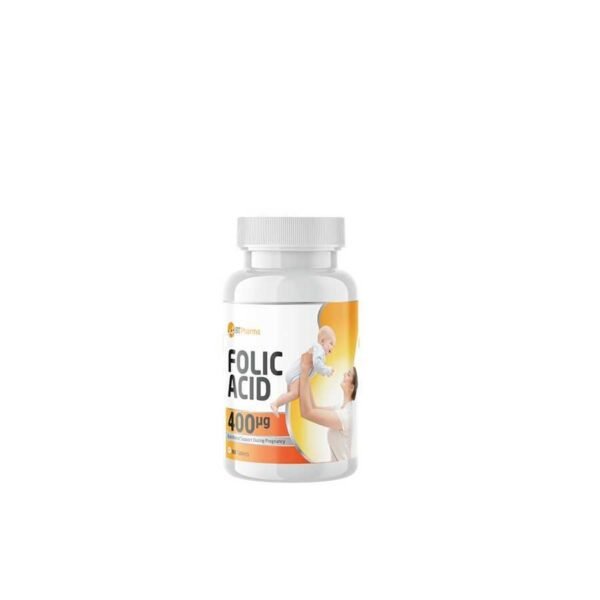 BTPharma Bioactive Folic Acid 400mcg Tablets, 90 Tablets