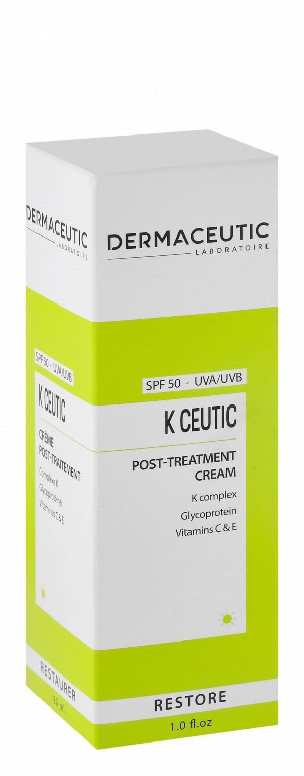 Dermaceutic Laboratoire K Ceutic Restoring Post-Treatment Face Cream with Glycoprotein & Vitamin C & E SPF50, 30ml
