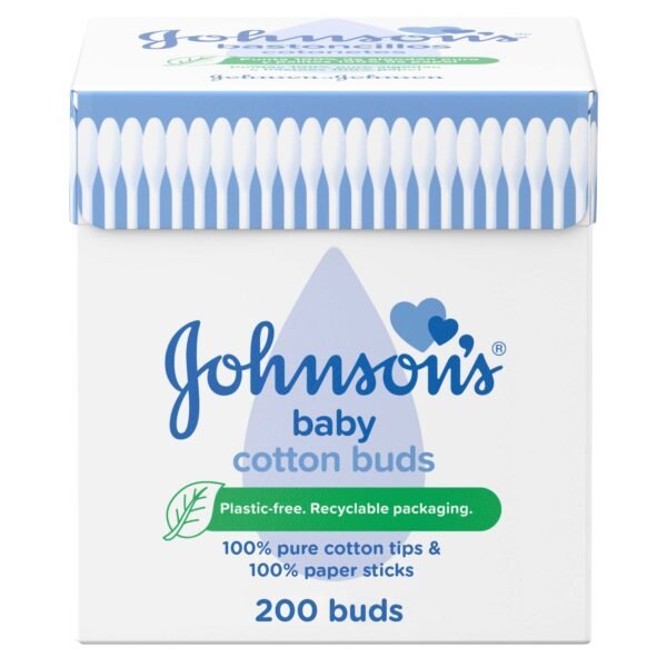 Johnson's Baby Cotton Swabs, 200 Pieces
