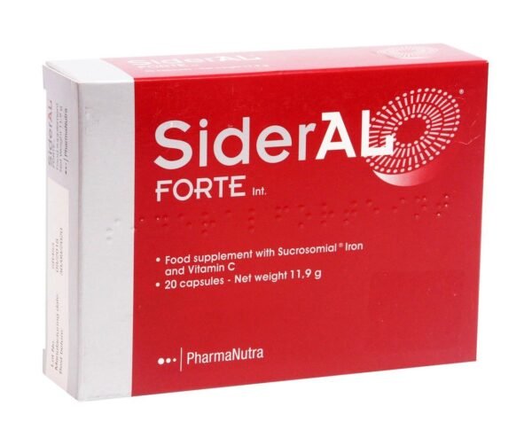 Sideral Forte Iron & Vitamin C Supplement, 20 Capsules