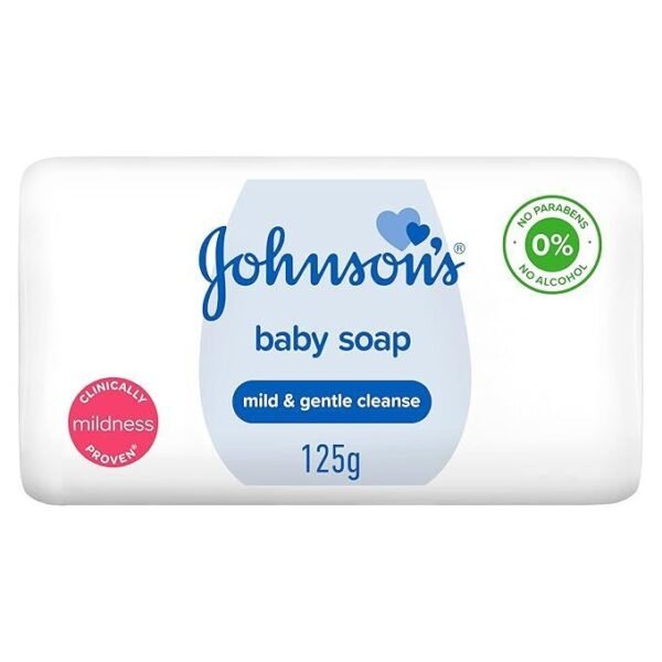 Johnson's Mild & Gentle Baby Soap Bar, 125g