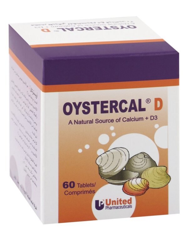 Oystercal D A Natural Spurce Of Calcium + D3, 60 Capsules