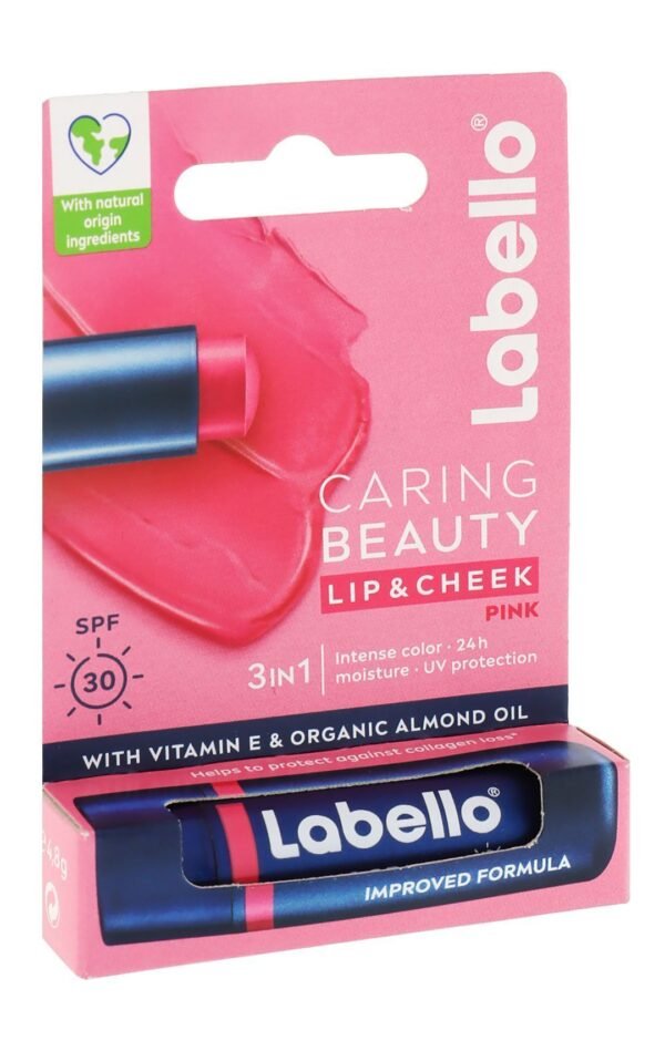 Labello Caring Beauty Lip & Cheek Balm SPF30, Pink