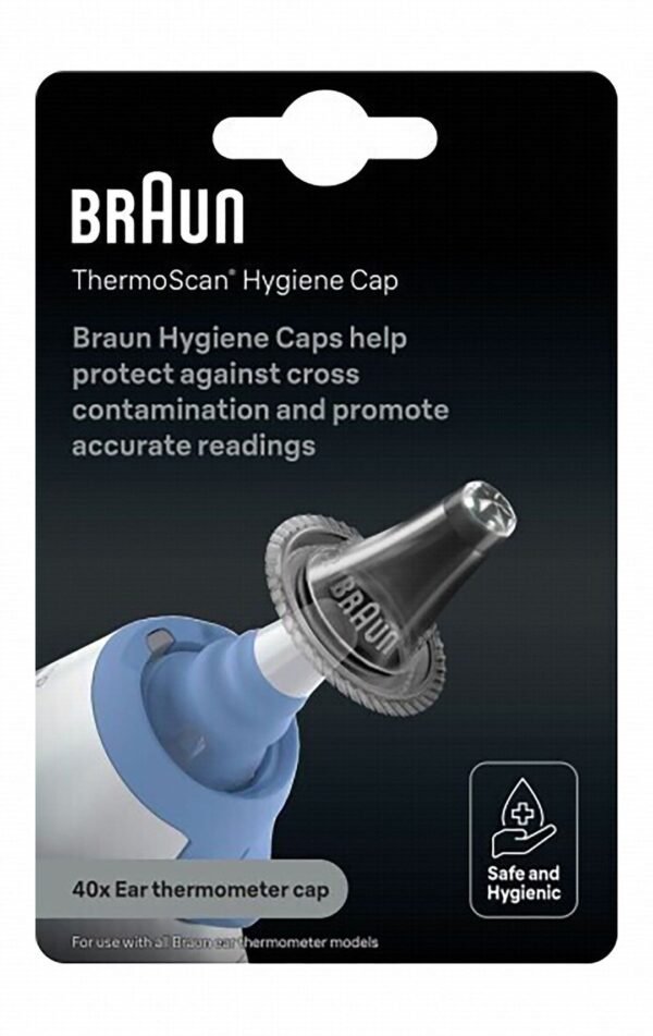 Braun LF 40 Thermoscan Lens Filter Ear Thermometer Covers, 40 Pieces