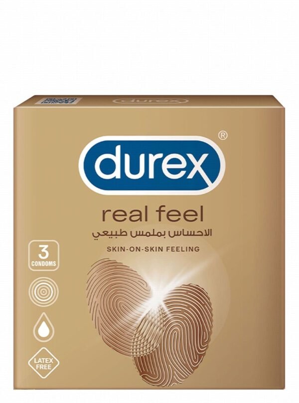 Durex Real Feel Condoms, 3 Pieces