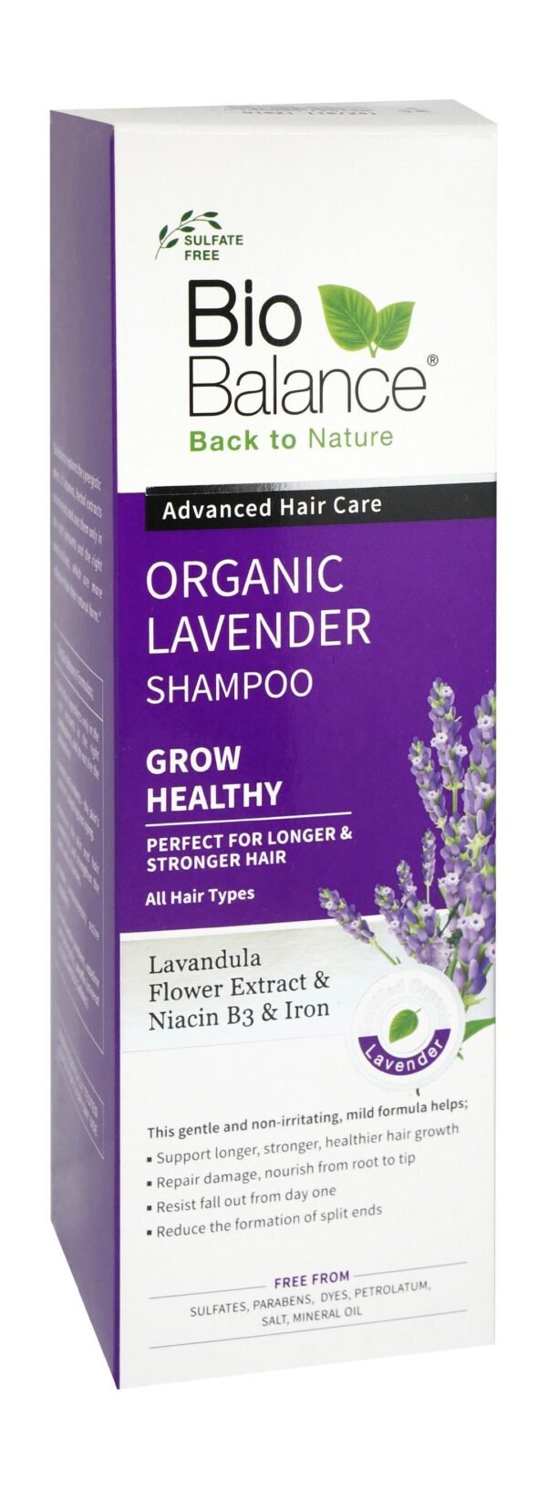 Bio Balance Niacin & Iron Organic Lavender Shampoo, 330ml