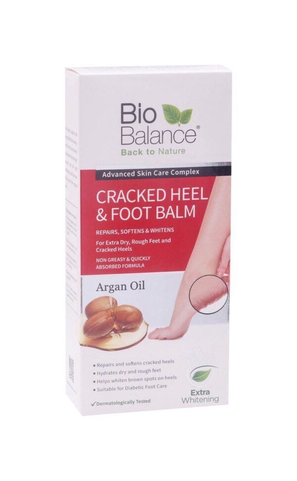 Bio Balance Repairing, Softening & Whitening Non-Greasy Argan Oil Foot Cream, 60ml