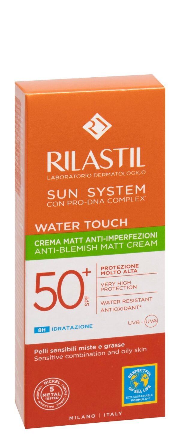 Rilastil Sun System Water Touch Anti Blemish Matt Cream Spf50+ 50Ml