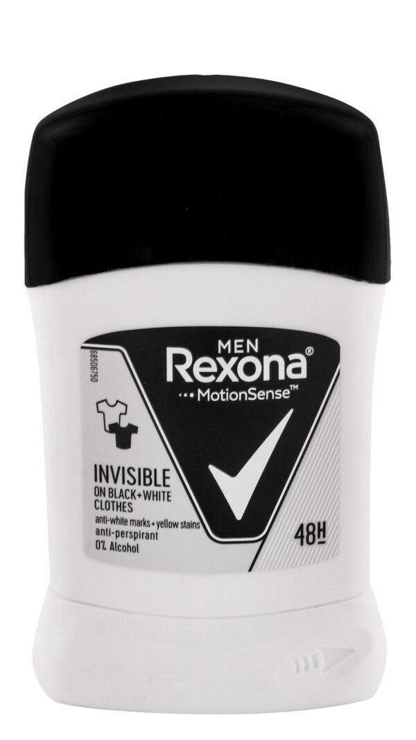 Rexona Men Deodorant Stick Invisible On Black + White 40 Gm
