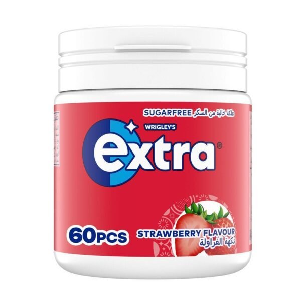 Extra Gum Strawberry Sugar Free Chewing Gum 60 Pellets, 84g