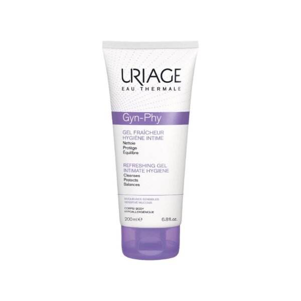 Uriage Eau Thermale Gyn-Phy Hypoallergenic Refreshing Intimate Cleansing Gel for Sensitive Skin 200 ml