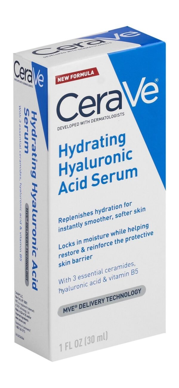 CeraVe Hydrating Face Serum with Hyaluronic Acid, Ceramides & Vitamin B5, 30ml