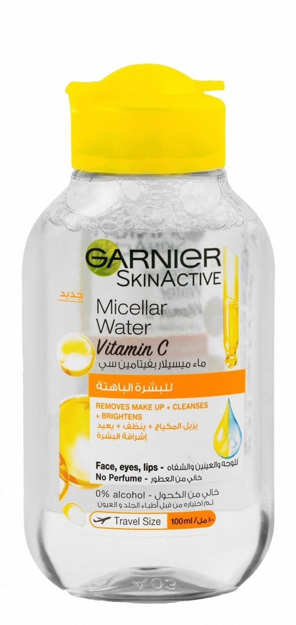 Garnier Skin Active Micellar Water with Vitamin C for All Skin Types, 100ml