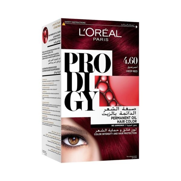 L'Oreal Prodigy Permanent Oil Hair Color Deep Red 4.6, 1 Pack