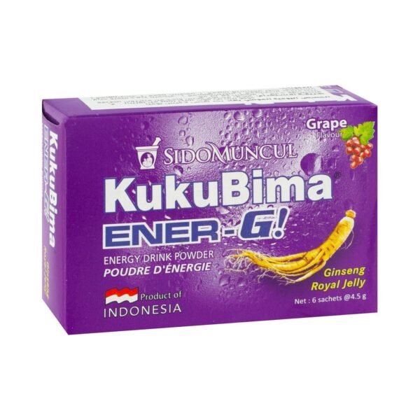 Kukubima Grape Energy Drink Powder, 6x4g